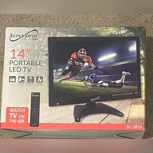 14" Black Portable LED TV